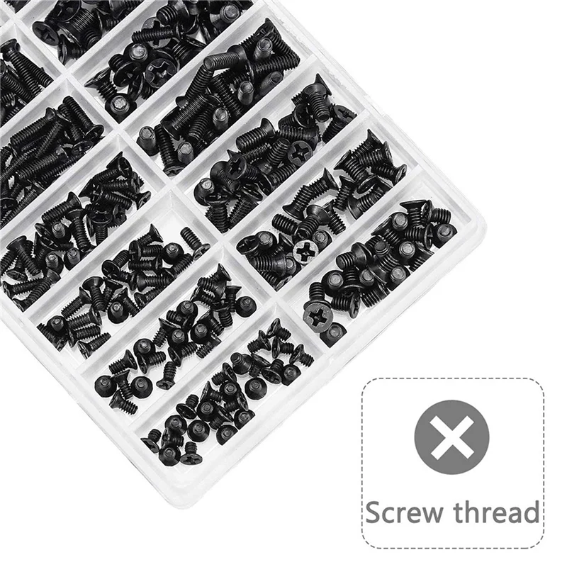 FORW-710Pcs PC Screws Assorted Set M2 M3 M2.5 Computer Screws HDD M.2 SSD Screws For Universal Laptop PC Computer Repair
