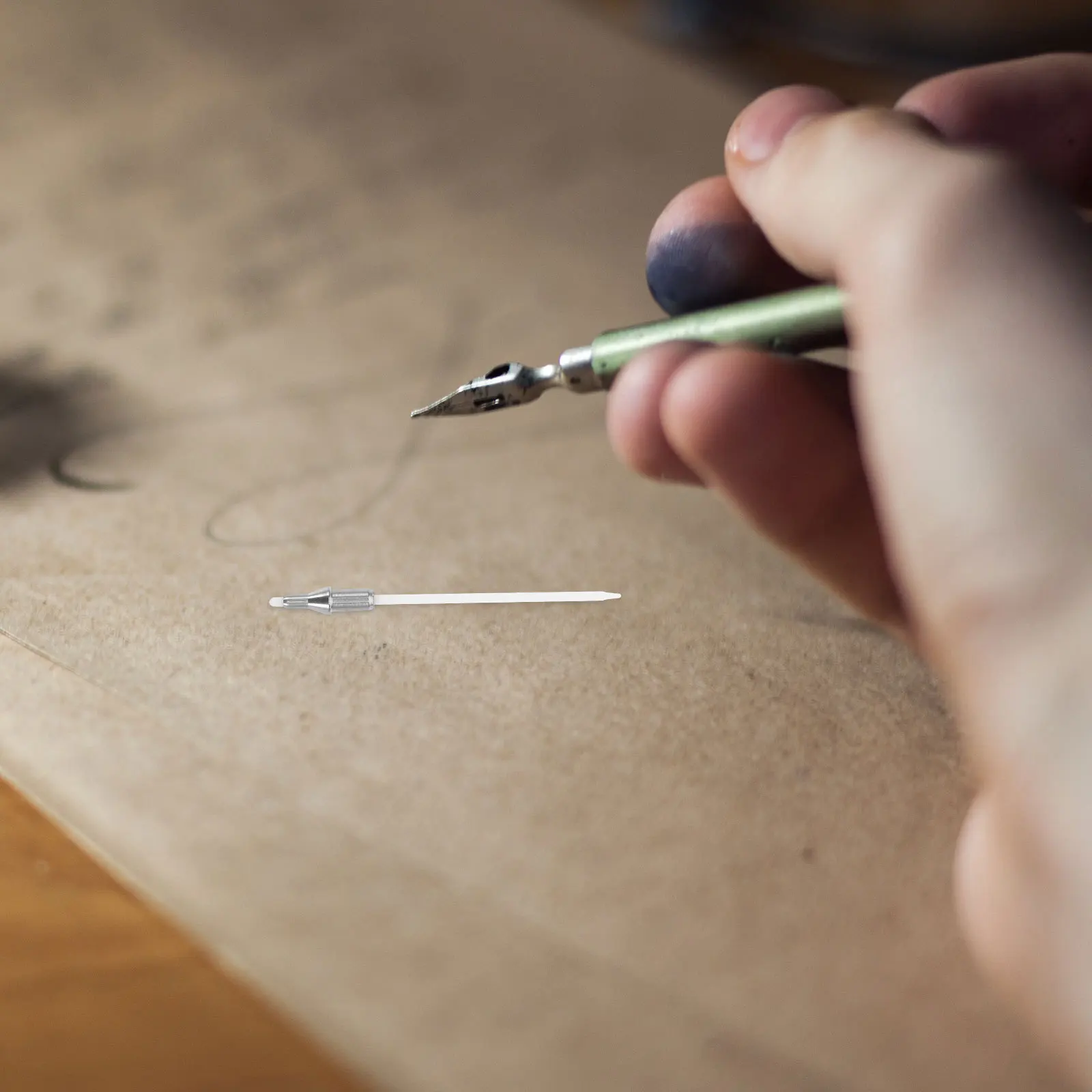 100Pcs Metal Nibs Dual Tip Smooth Writing Fine Detailing Wear Resistant Replacement Tips Replacement Tips