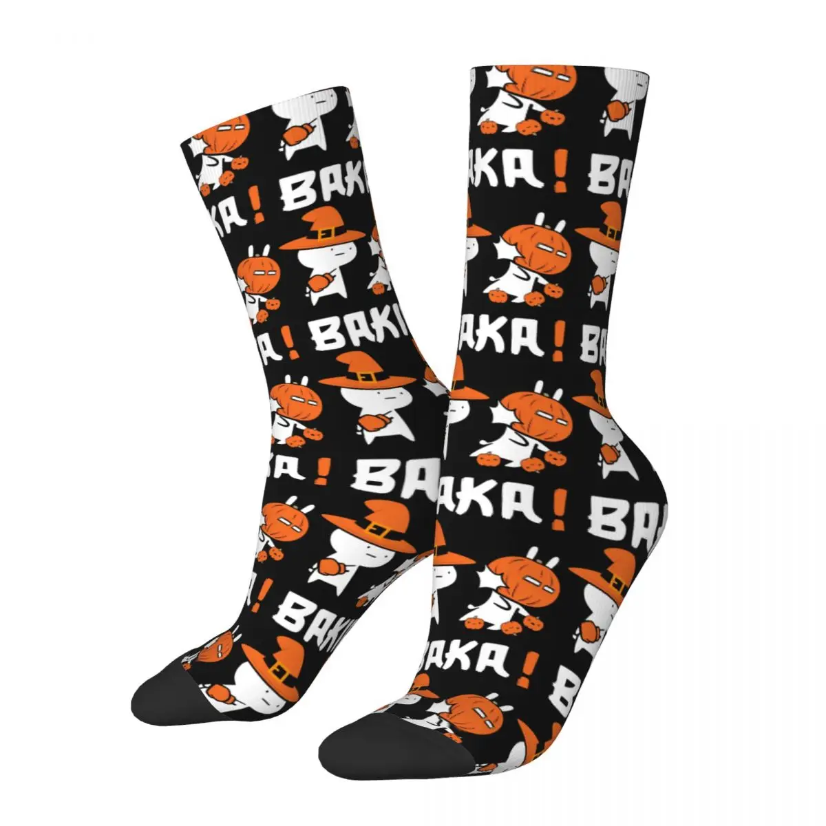 

Funny Halloween Baka Rabbit Slap Cartoon Anime Socks Male Mens Women Autumn Stockings Hip Hop