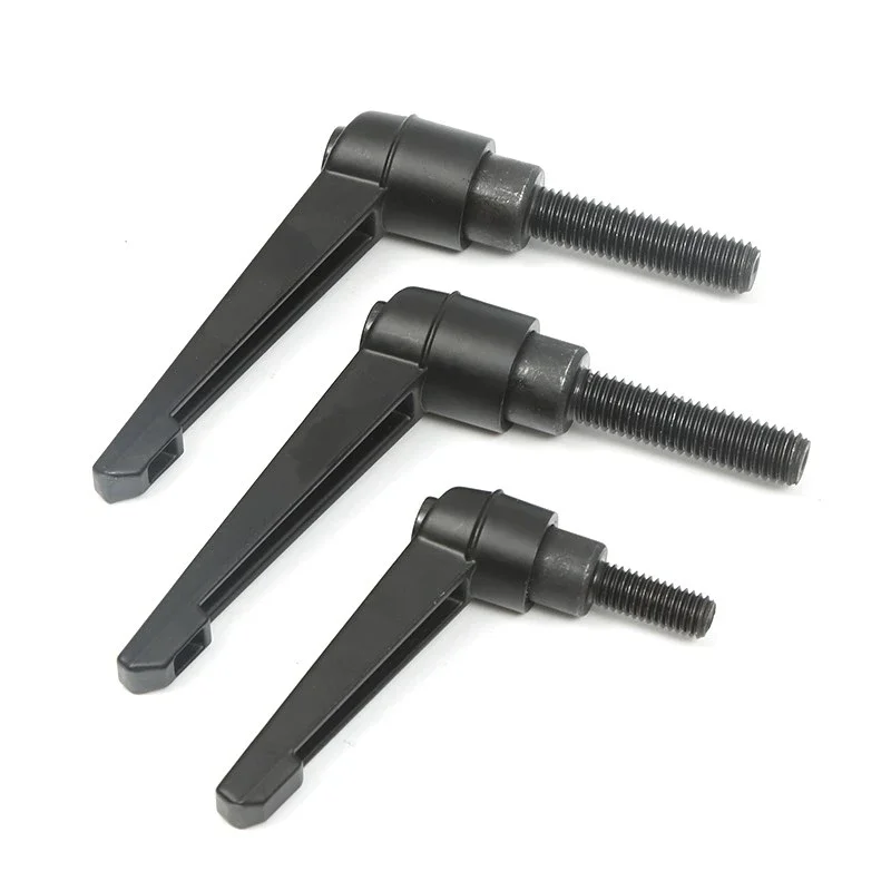 SIGU 1pcs M5 M6 M8 M10 M12 Screws Clamping Lever Machinery L Shape Adjustable Handle Locking External Male Thread Knob Bolt Scre