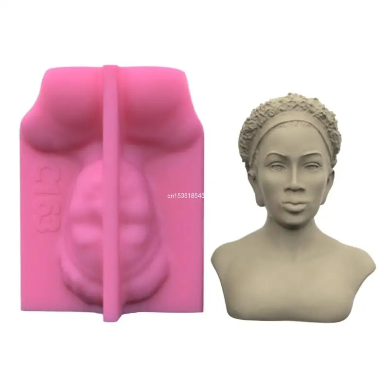 

African Mini Avatar Ornament Crafts Silicone Mold Epoxy Resin Casting Jewelry Mold Suitable for Diy Crafts Dropship