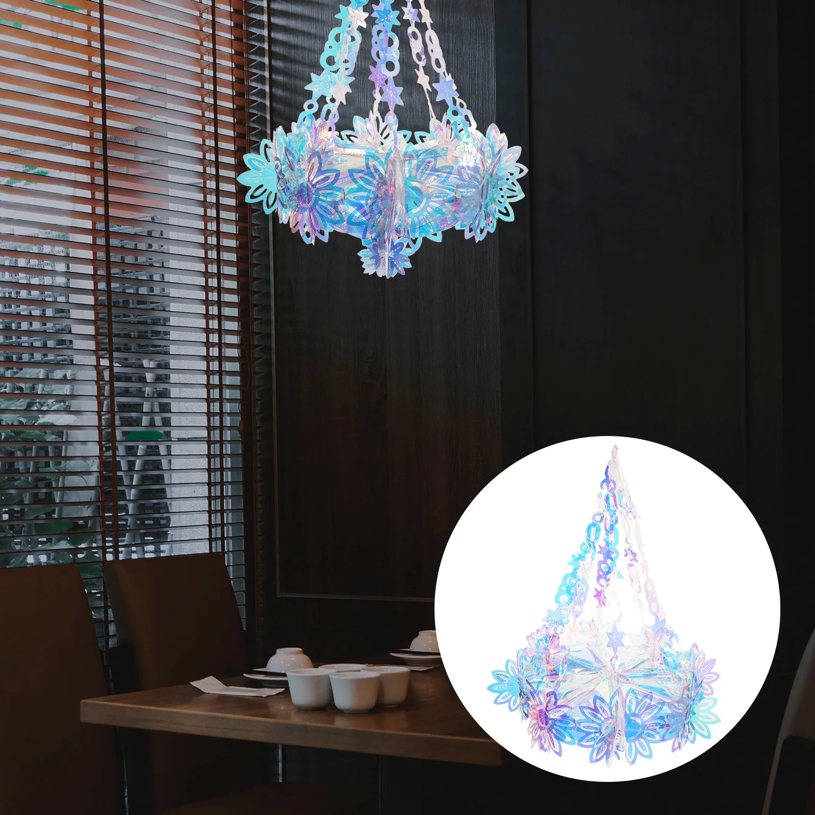 

Iridescent Ch Decorations Wedding Ceremony Valentine Day Christmas Hanging naments Ceiling Banner Party Supplies