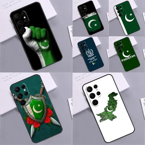 Custodia per telefono bandiera pakistana per Samsung Galaxy S24 S25 Ultra S9 S10 S20 S22 S21 S23 Plus S24 FE Cover Coque