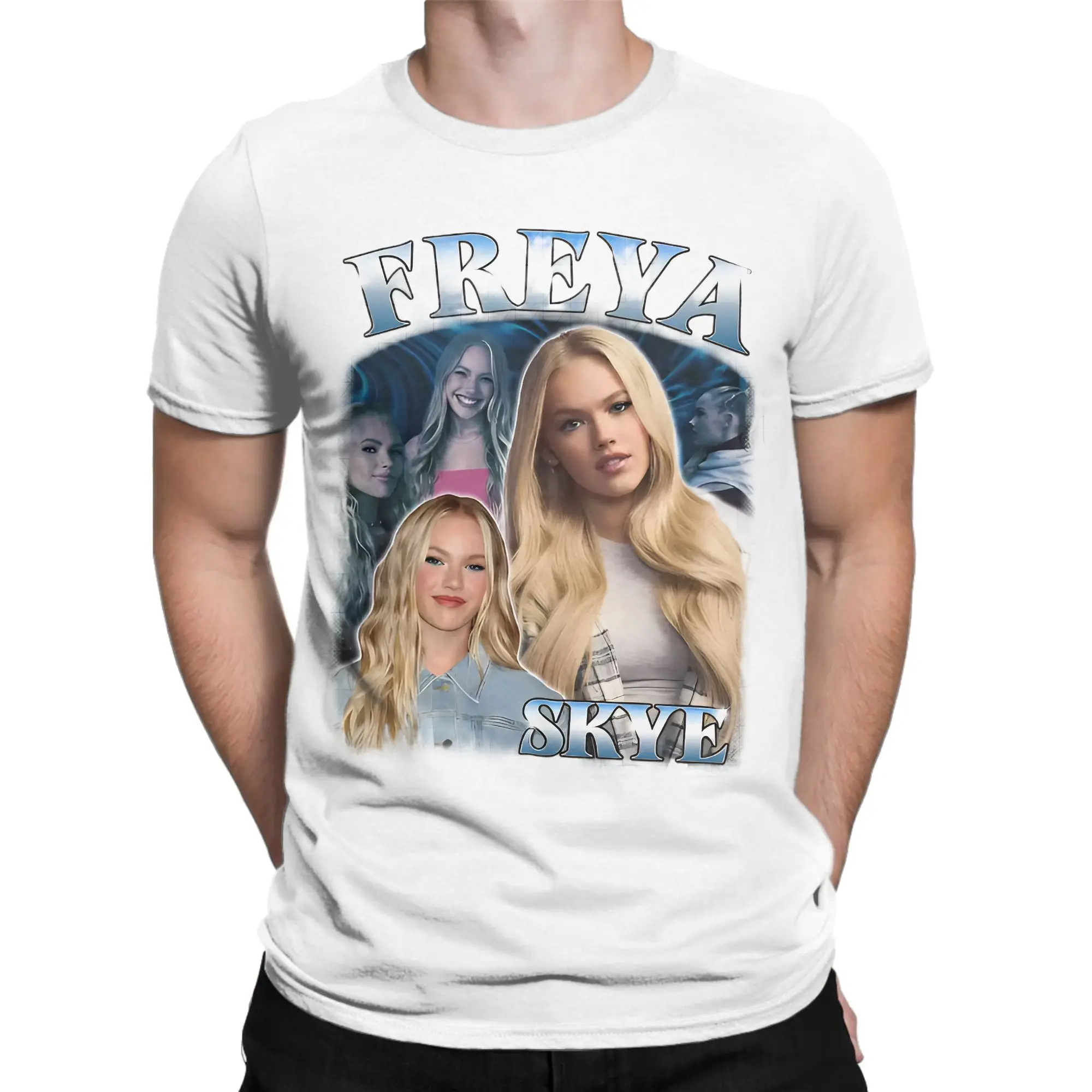 Men Women T-Shirts Freya Skye Vintage Pure Cotton Tee Shirt Short Sleeve  T Shirts Round Collar Clothes Gift Idea