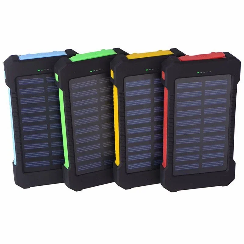 Outdoor portable camping universal solar mobile phone mobile power supply 100000 milli solar three-proof charging treasure