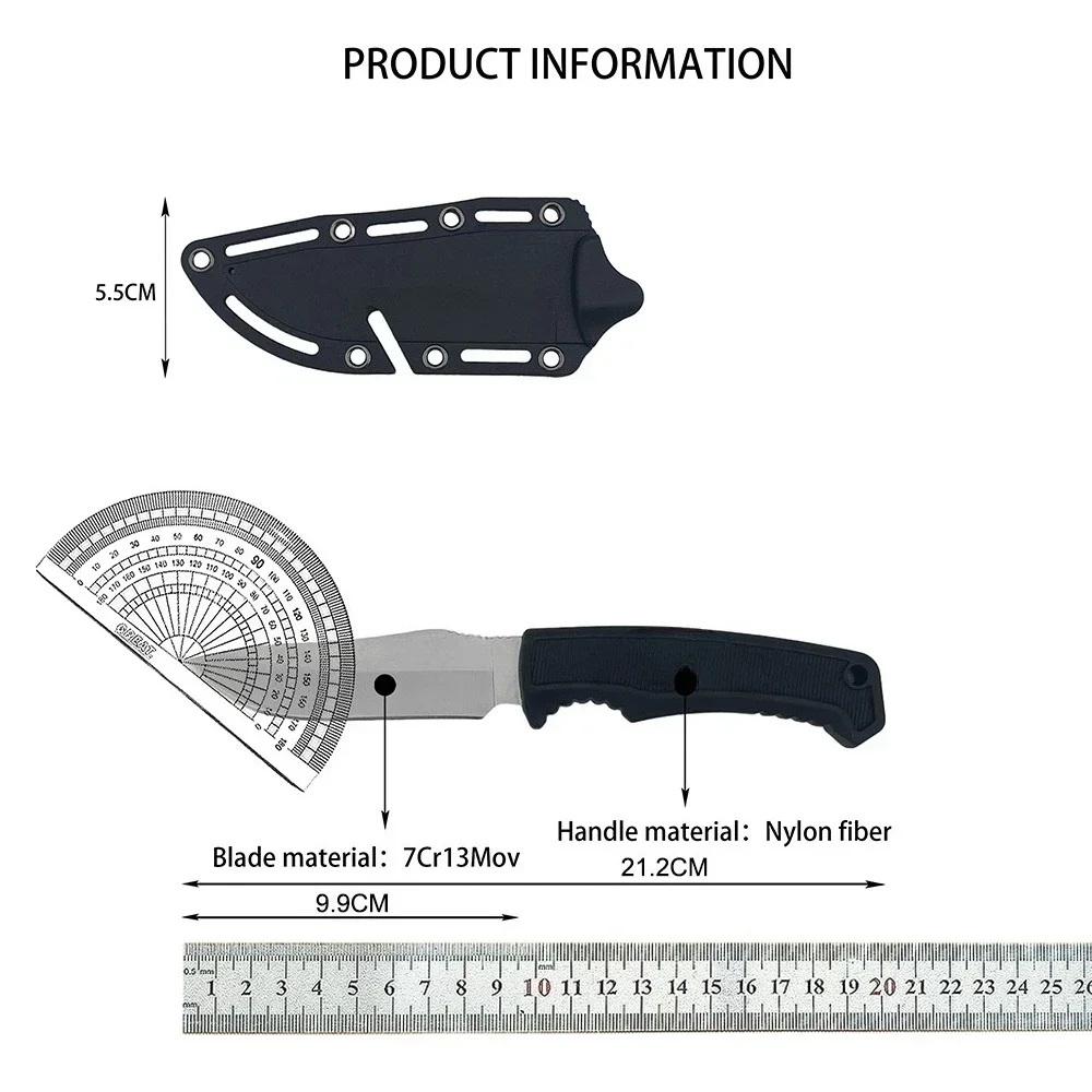 FK1001 Outdoor Camping Fishing Utility Straight Knife Wilderness Adventure Climbing Potable Knives EDC Hiking Picnic Multitools