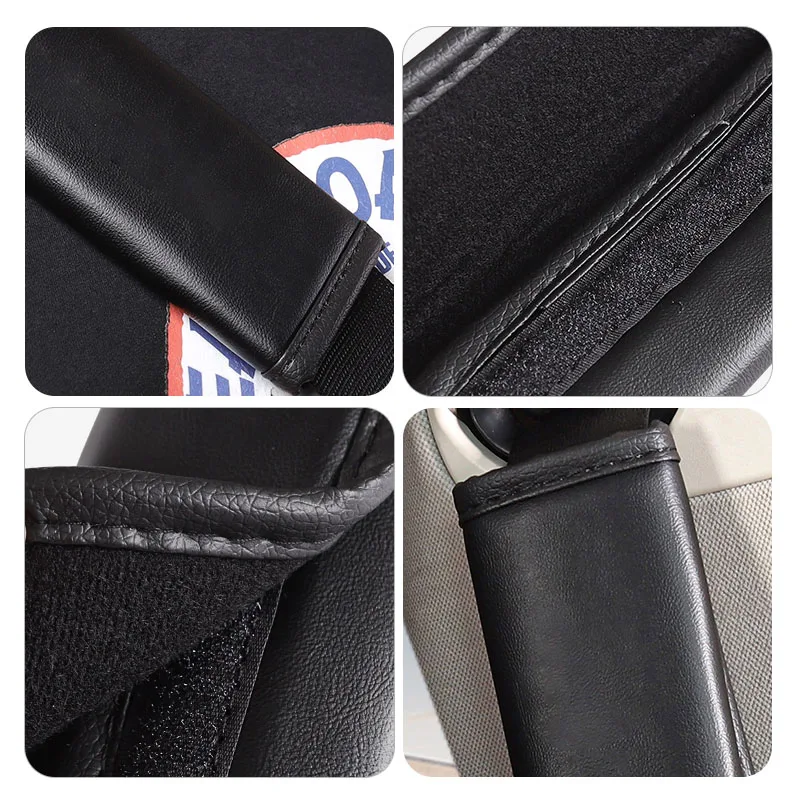 2 قطعة غطاء حزام مقعد السيارة الجلود وسادة الكتف اكسسوارات لتويوتا فيرسو سيينا أفالون كامري فورتشنر هايلاندر مارك-X ميراي #4