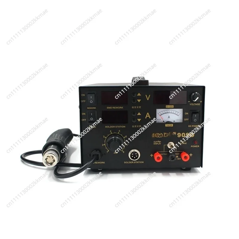 909D Soldering Iron 220V 110V Hot Air Gun Station + Soldering Iron + DC Power Supply 3in1 Electric Rework Station Adjustable