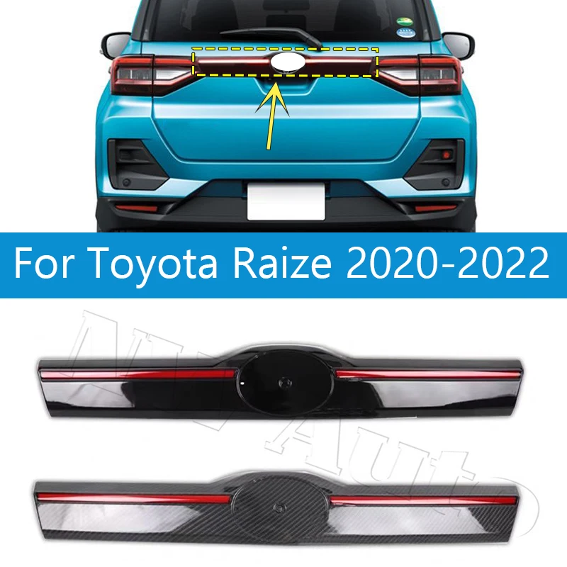 Car LED Through Taillight For Toyota Raize 2020 2021 2022 Rear Bumper Middle Taillamp Brake Light Accessories