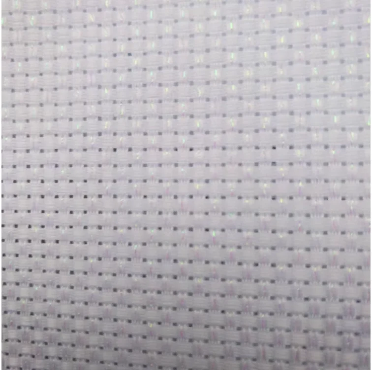 42x50cm  11ct 14ct Aida metallic white cloth cross stitch fabric canvas DIY handcraft supplies stitching embroidery craft