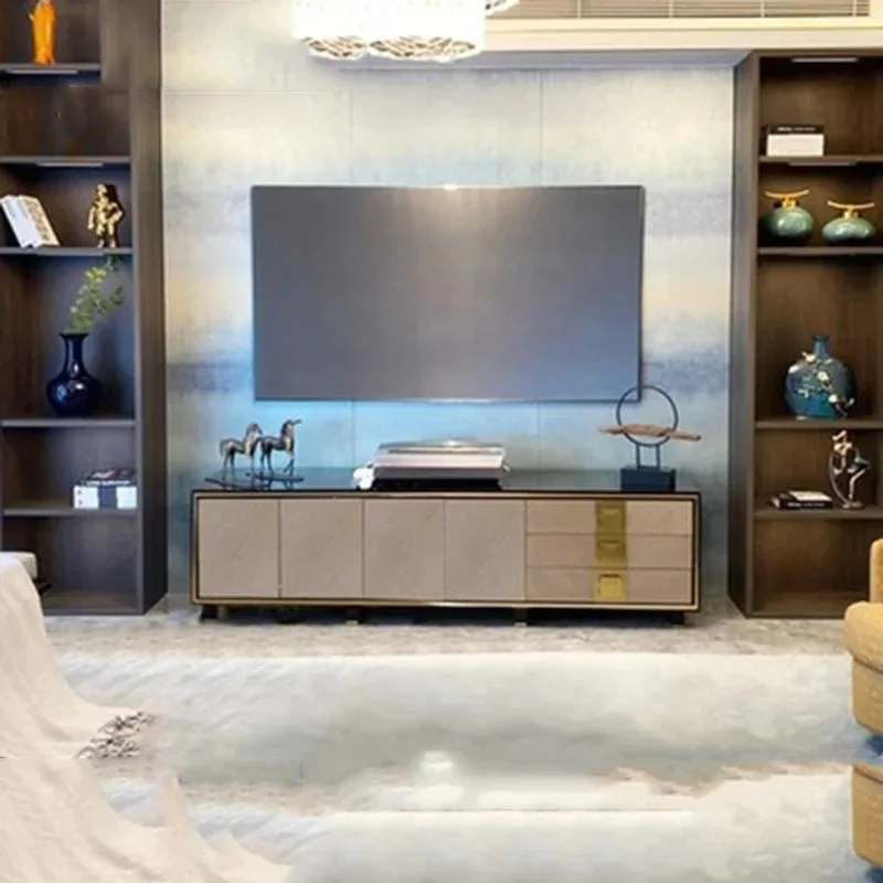 

Display Nordic Tv Stands Living Room Luxury Shelf Fashion Interior Universal Large Tv Table Designer Muebles Salon Furniture