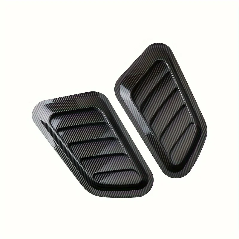 2 pieces of car leaf shaped exterior decoration - modified air outlet, engine hood, and engine hood decoration air outlet