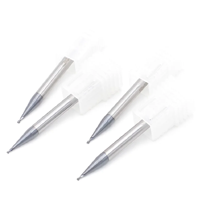 0.2mm-0.9mm*D4*50L Micro Single Flute Aluminum Cutting Tools, End Mill Bits,  Engraving Tools, Drill Bits With Coating