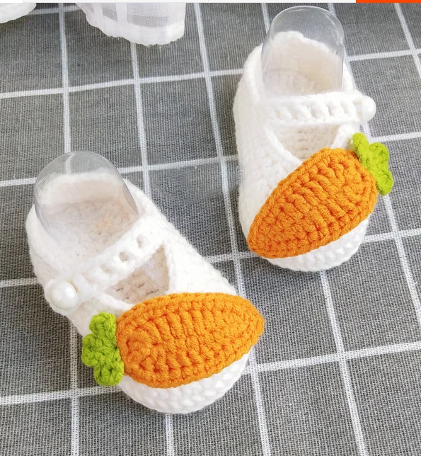 

QYFLYXUE Hand-made Three-dimensional carrots cute gourd ladle shoes baby toddler shoes