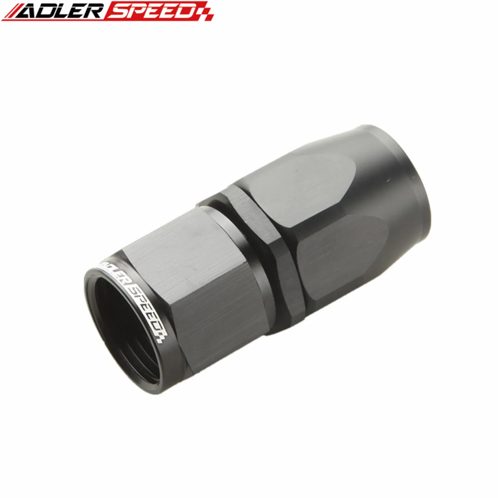 AN 6 6AN AN-6 Straight Fitting Braided Fuel Oil Swivel Hose End Adapter Black