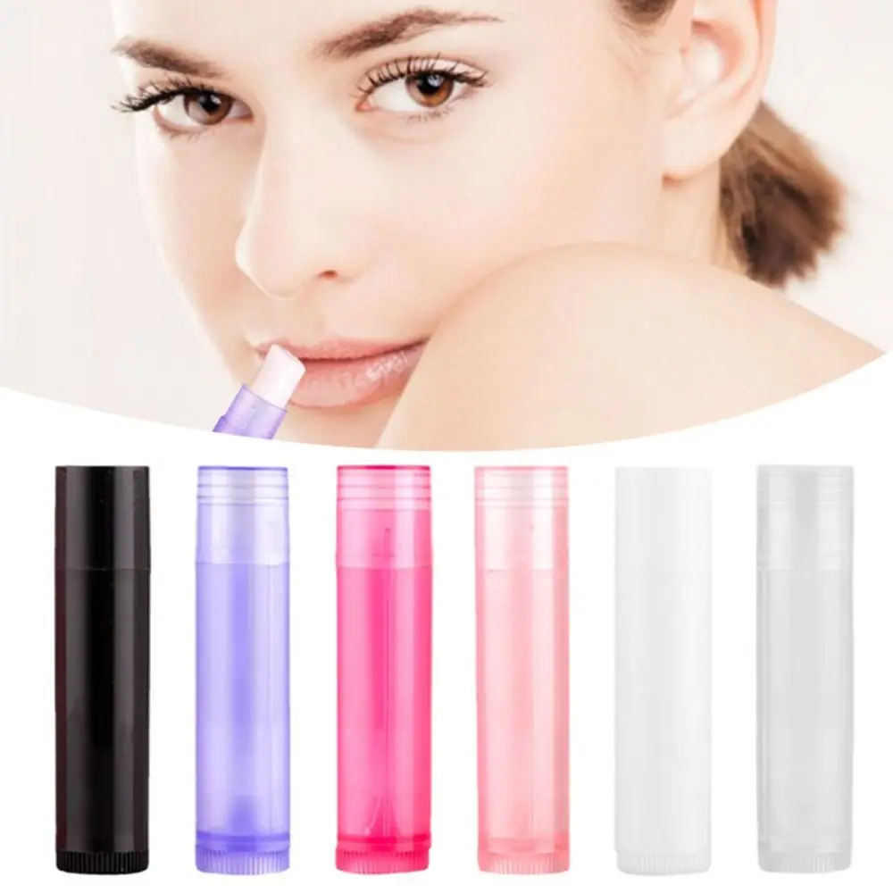 Draagbare Flesjes Hervulbare Lippenstift Buis Doorzichtige Lege Cosmetische Containers Multifunctionele Platte Mond Lippenbalsemcontainer