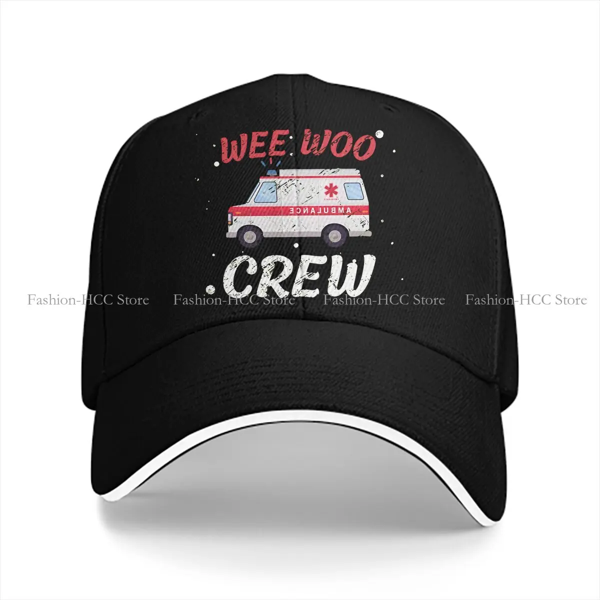 Ambulance Ambulances Multicolor Hat Peaked Cap Wee Woo Crew Ambulance Personalized Visor Protection Hats