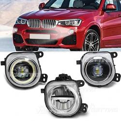 Car Fog Lamps For BMW X3 F25 X4 F26 X5 F15 X6 F16 2014 2015 2016 2017 2018 2019 LED Angel Eyes Headlight 63177317251 63177317252