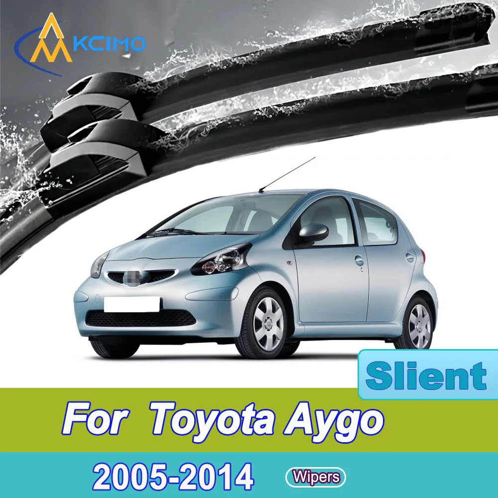 

For Toyota Aygo AB10 AB20 AB30 2005-2014 Peugeot 107 Front Windshield Wiper Blades 2pcs Quiet Rain Windscreen Window Accessories