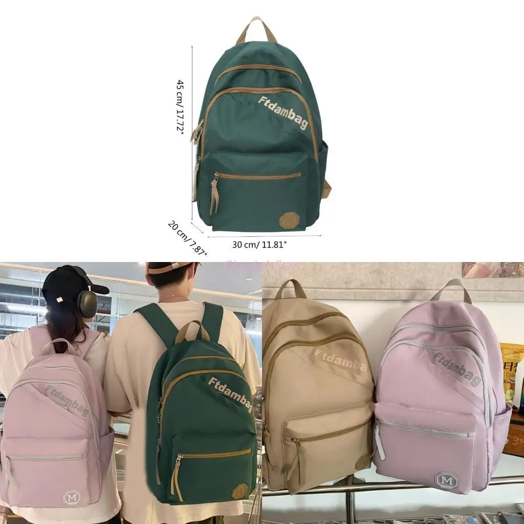 

Y1UB Versatile and Trendy Nylon School Backpack Travel Laptop Bag Rucksack Casual Daypack School Bags for Student Book Bags