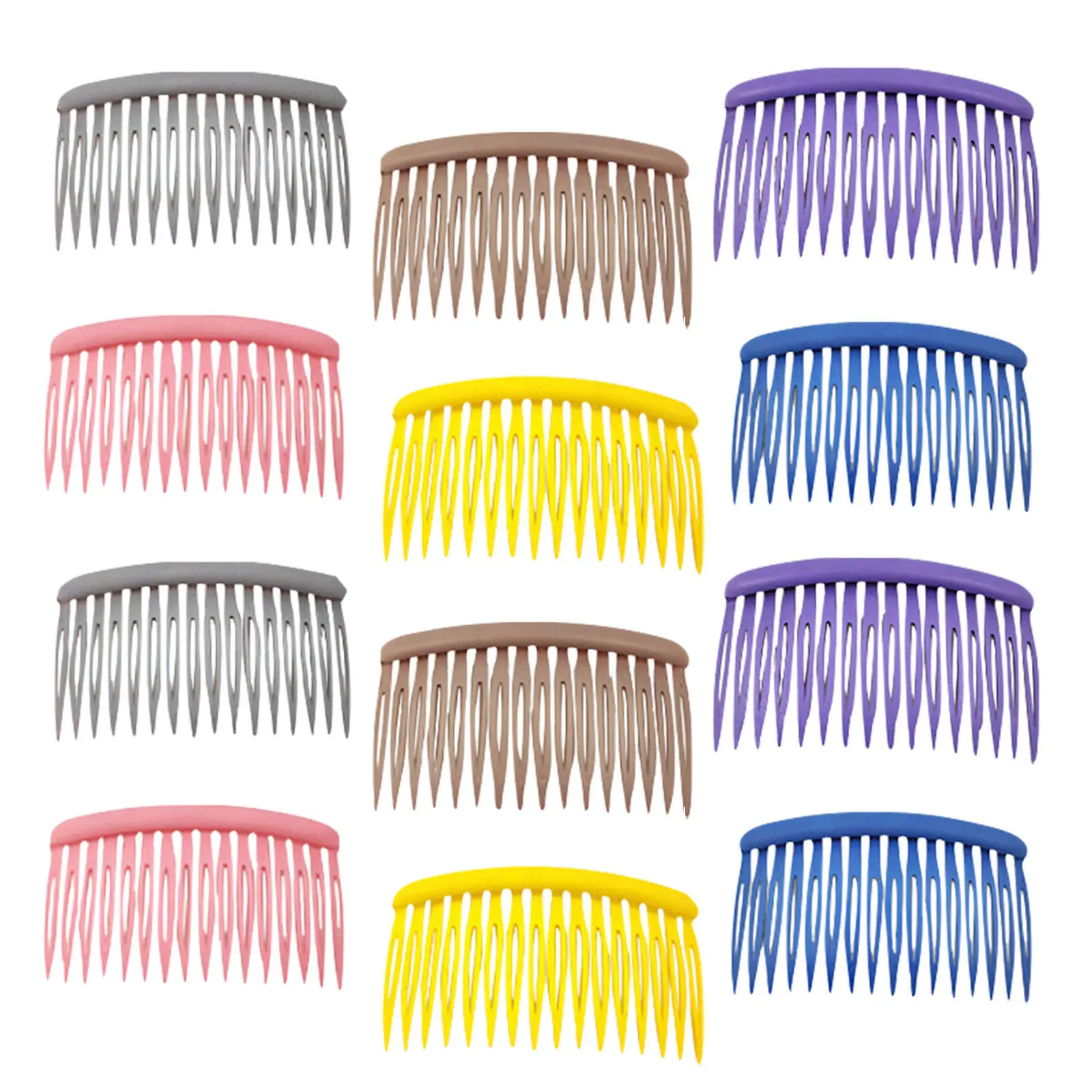

12Pcs Side Hair Combs Smooth Hair Styling Comb Clips Hairdressing Accessories for Home and Salon Use Side Combs