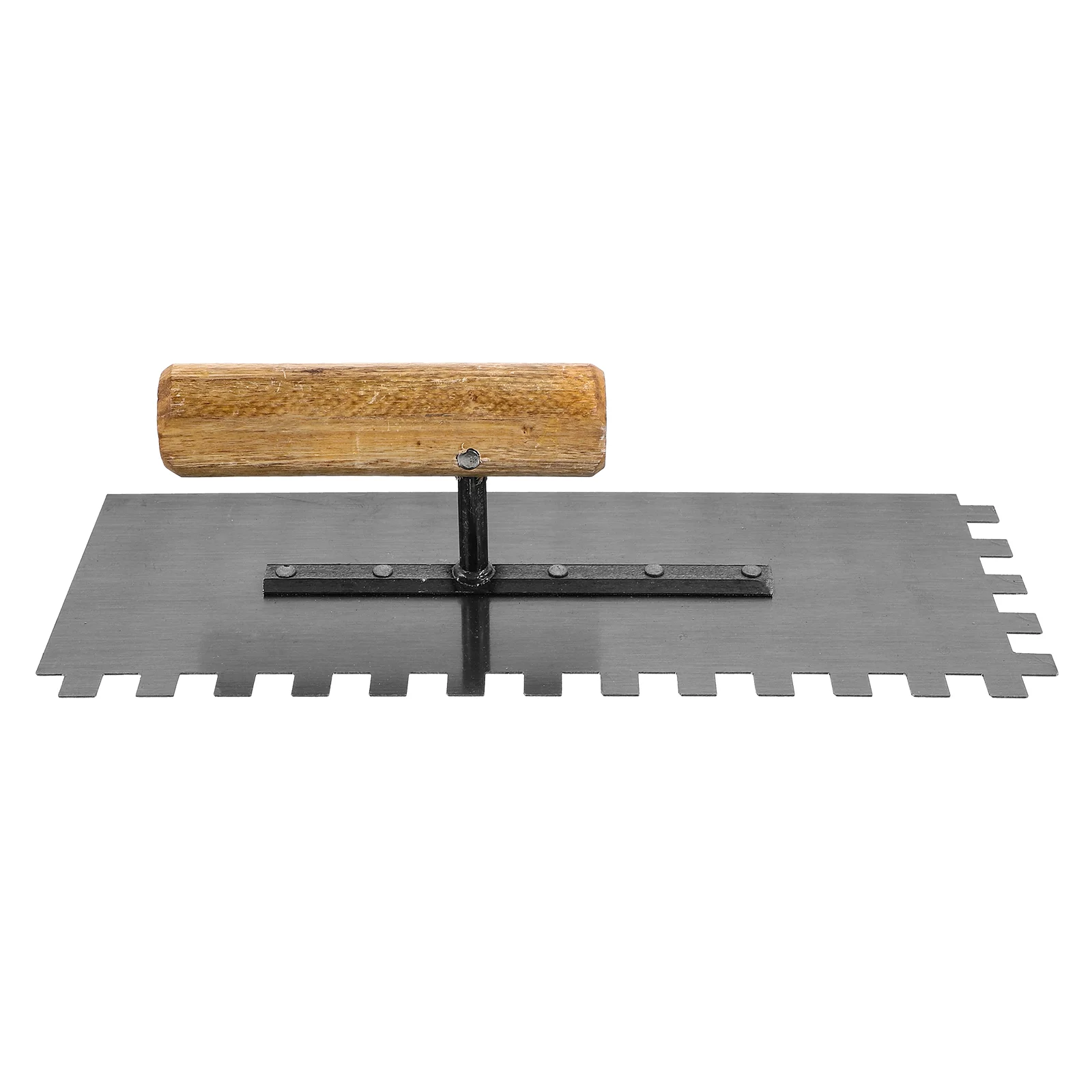 Trowel Tile with Wooden Handle Tools Heavy Concrete Finishing Masonry Steel Margin Flat Brick