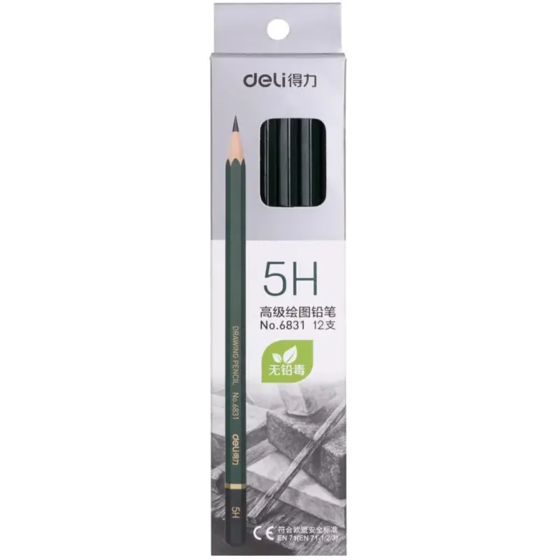 

Sketch Pencils 12 Pcs Set Wood Artist Professional Drawing 5H B Pencil School Painting Tool