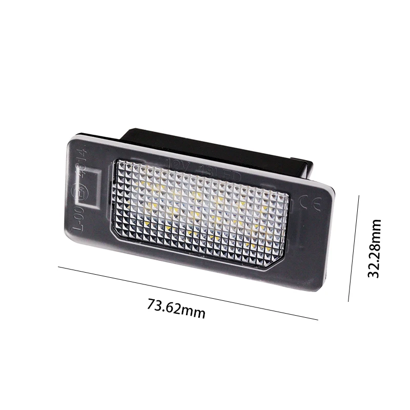 SUNKIA Car LED License Plate Number Light For Seat ALHAMBRA IBIZA ST For Skoda Rapid Octavia III 5e5 Built-in Canbus Controller