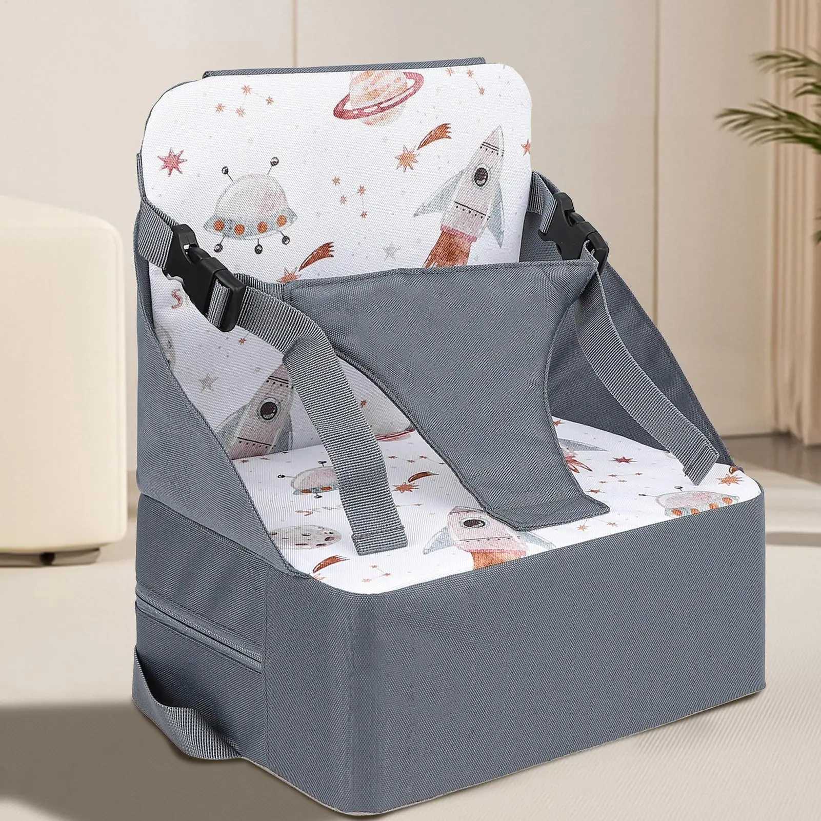 

Сиденье-усилитель для стола, подушка-усилитель, регулируемые ремни, нескользящее дно, толстая поддержка для дома, кухни, столовой, игровой комнаты, улицы