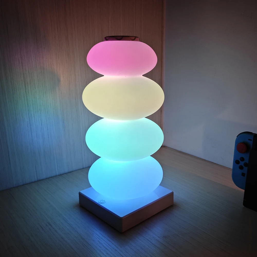 مصباح مكتبي متعدد الخطوات RGB 16 ديكور إضاءة LED يعمل باللمس لغرفة المعيشة