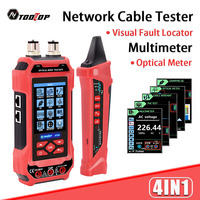 TOOLTOP Network Cable Tester 10KM Fault Locator Optical Power Meter Fiber Tester LAN Cable Tracing Electrical Fault Detection