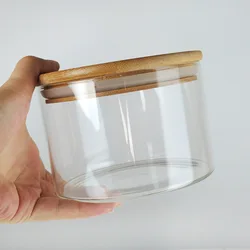 Glass Instant Noodle Bowl Clear Salad Bowl Househould Snack Storage Jars Candy Nuts Container