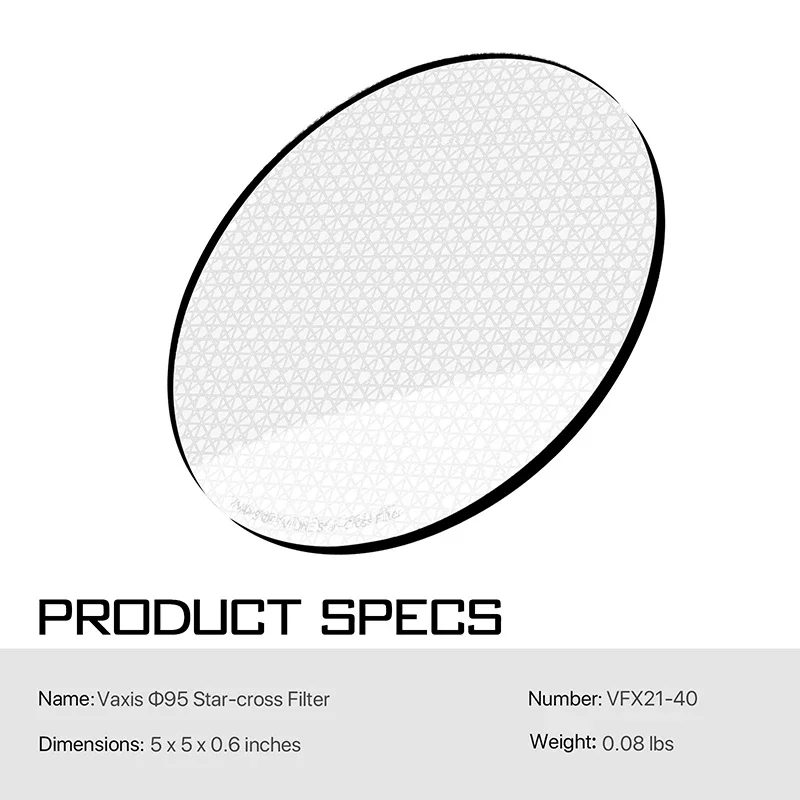 Vaxis 95mm filtro irnd arco-íris dazzle filtro névoa pura preto pro filtro polarizador para fotografia de vídeo tilta Mb-T16