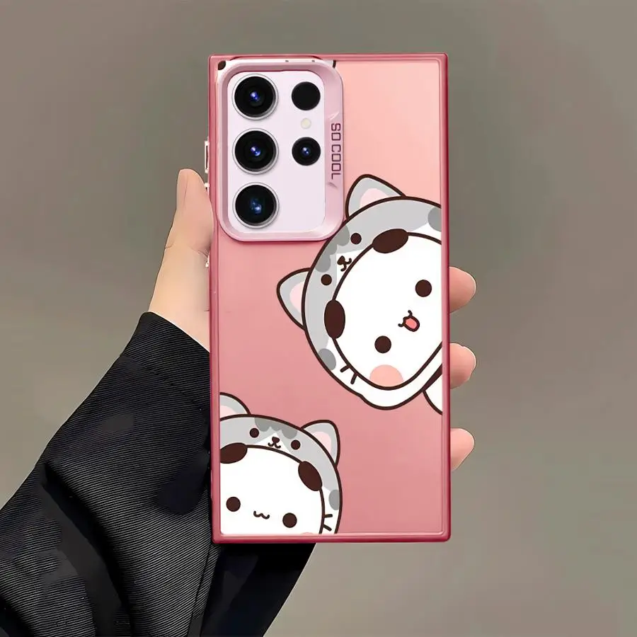 Capa de telefone para samsung galaxy s21 s25 s20 fe s22 ultra s24 fe s23 nota 20 ultra s25plus s24ultra dos desenhos animados bonito bubu