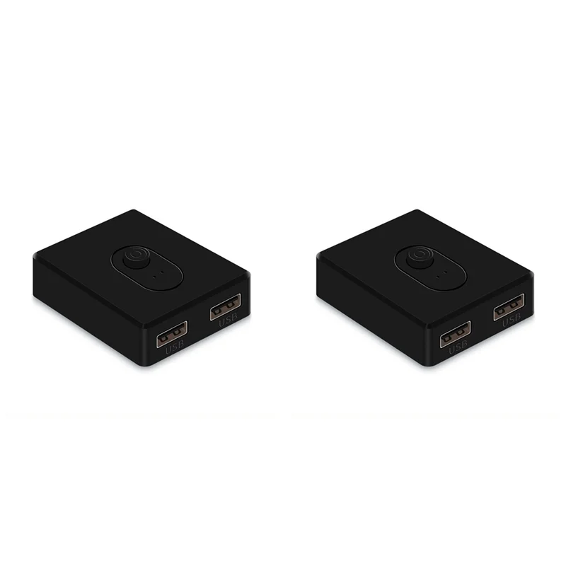 ABKQ-2X USB 2,0 KVM-переключатель 1X2/2X1 USB-сплиттер общий контроллер для портативного компьютера принтер клавиатура мышь, B