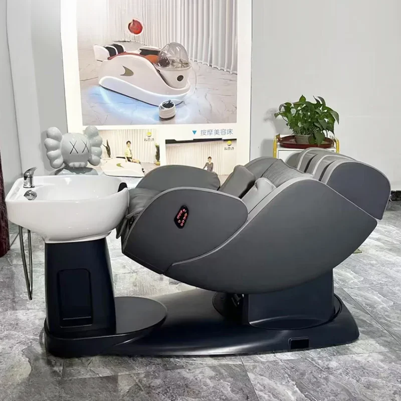 

Professional Hairdressing Salon Chair Cheap Barber Beauty Reclining Massage Body Tattoo Hair head spa japonais Dressing Mirror