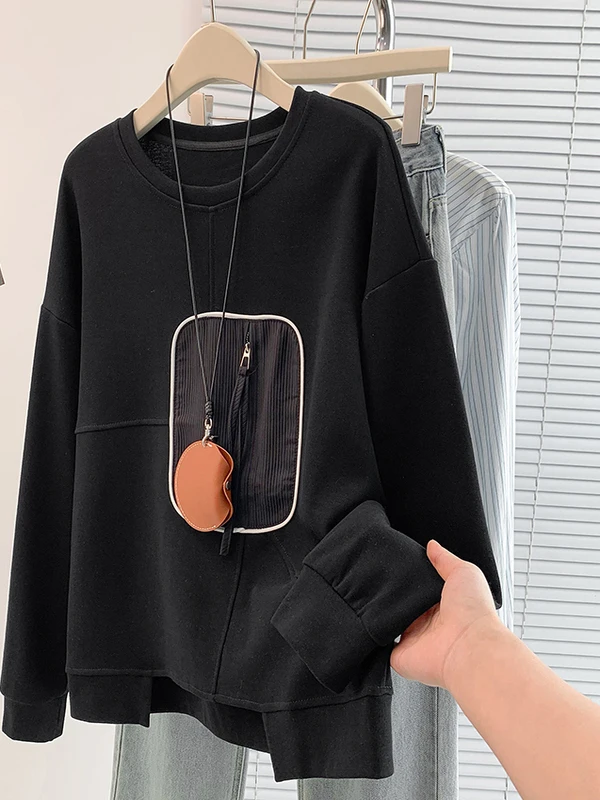 Suda Hoada Informal de Manga Larga para Mujer, Estilo Otoñal, Versátil, de Aodón, para Damas