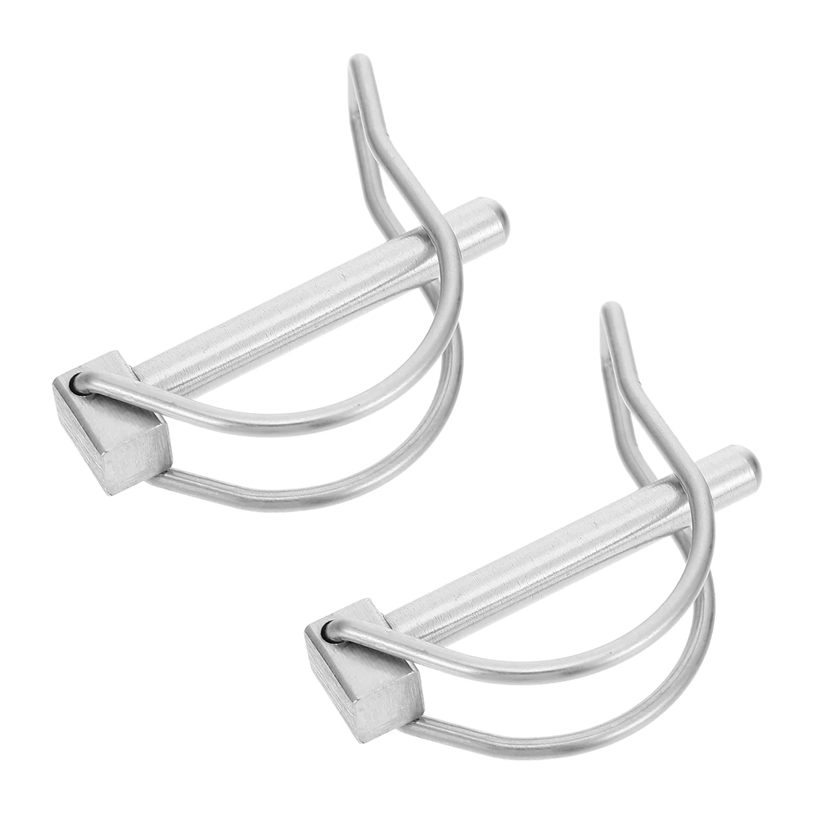 

2Pcs Safety Lock Pin Trailer Coupler Hitch Boat Lawn Farm Durable Stainless Steel Shaft Locking Coupler Pin for Farm
