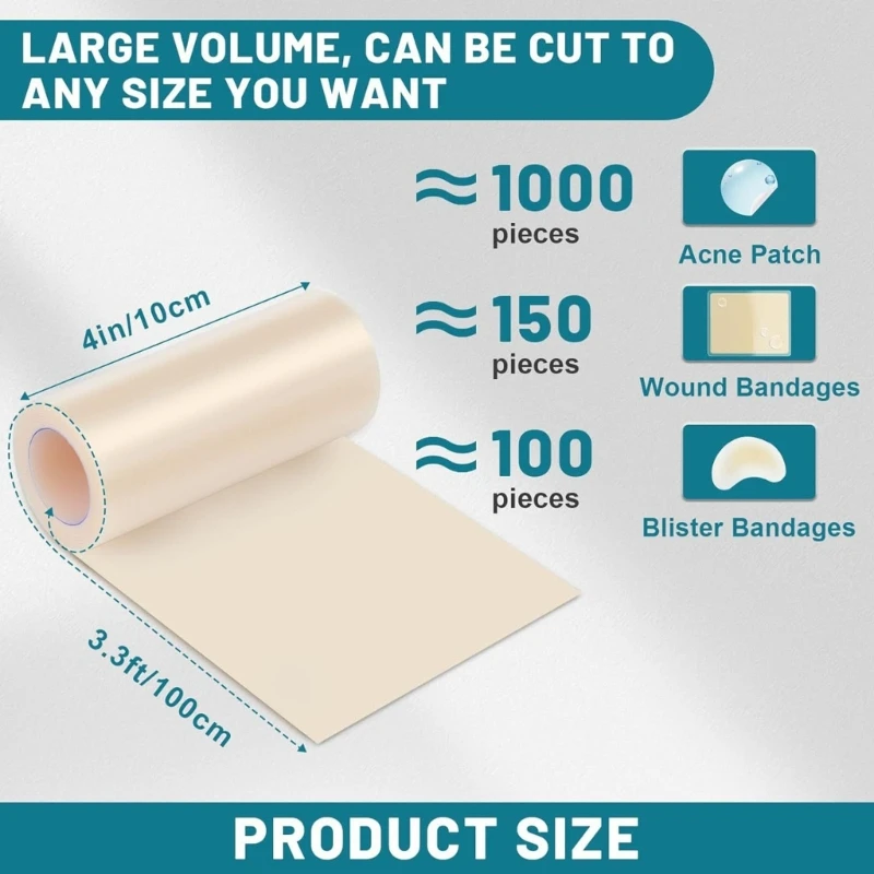  Thin Hydrocolloid Film Cover 10cm Width Supports Natural reawakening Process