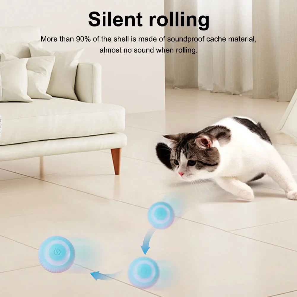 Simulation Cat Hunting Toy 2 in 1 Paw Hunting Cat Toy Funny Interactive Cat Toy Cat Chasing Ball for Indoor Cats