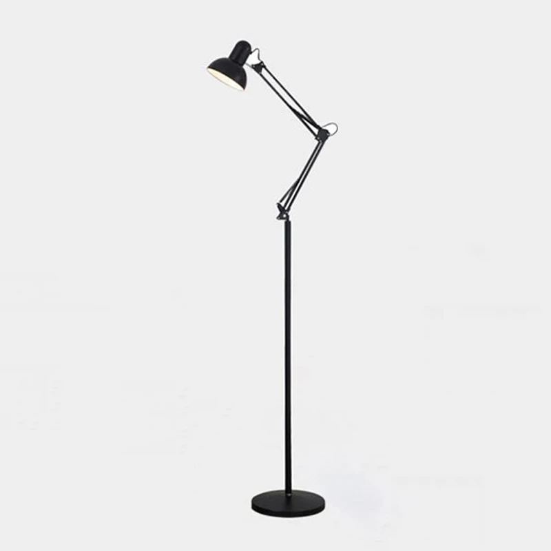 Long arm folding floor lamp simple LED fishing light remote control creative Nordic living room bedroom study vertical desk lamp