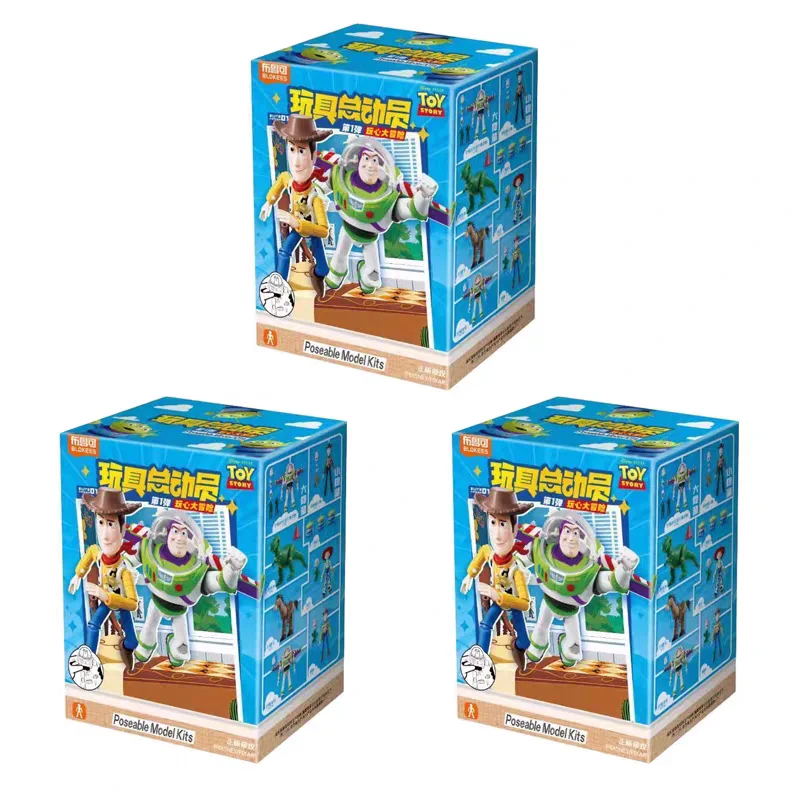 Genuine BLOKEES Block Man Toy Story Blind Box Heart Of Play Adventure First Shot Buzz Lightyear Block Assembly Figure Fan Gift view 4