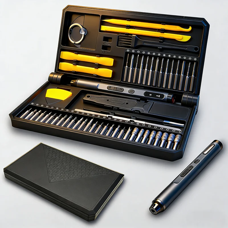 

Набор электрических отверток 71 в 1: прецизионный, портативный, беспроводной, с маленькими насадками для ремонта телефонов и часов