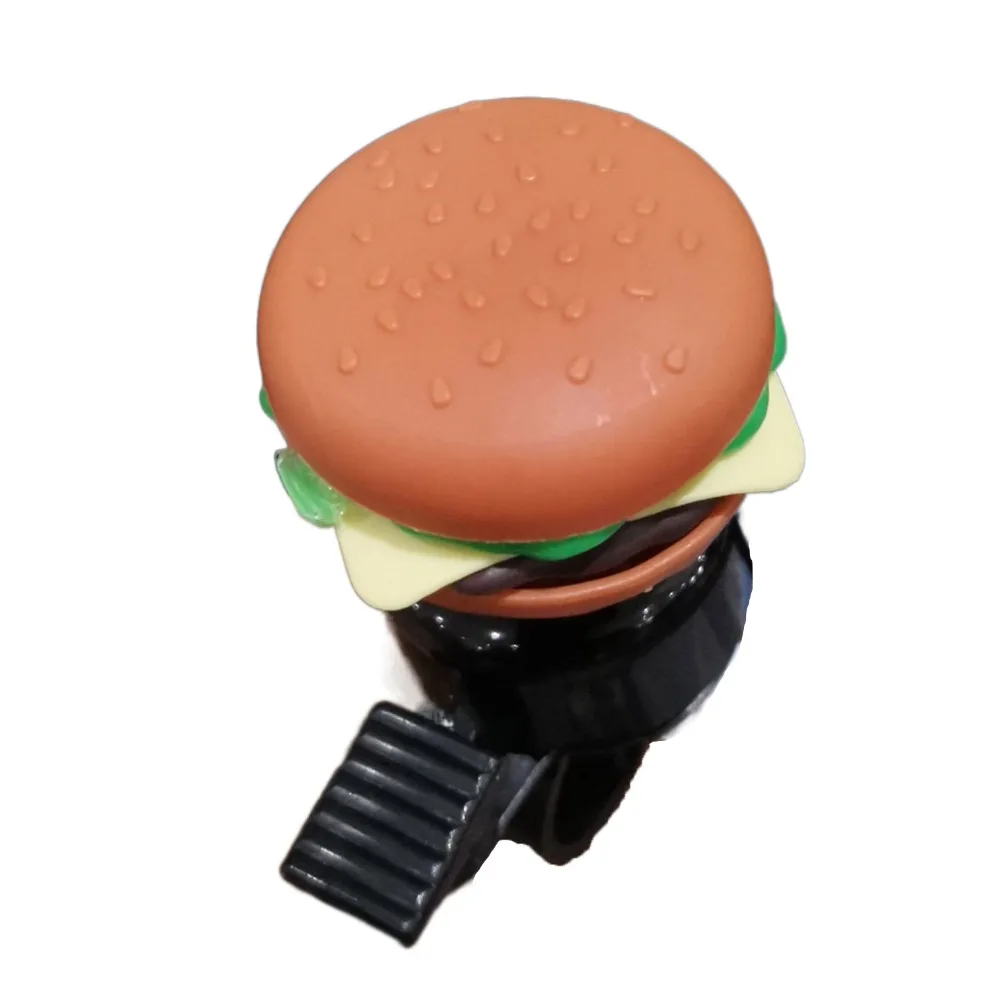 Hamburg Cartoon Bicycle Bell Sandwich French Fries Bicycle Horn Cartoon Lovely Bike Scooter Bell Bike Handlebar