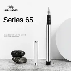 JINHAO 65 Fountain Pen Stainless Steel Writing Ink Pens F/EF/ 0.3mm Nib Student Business Office School Supplies Stationery