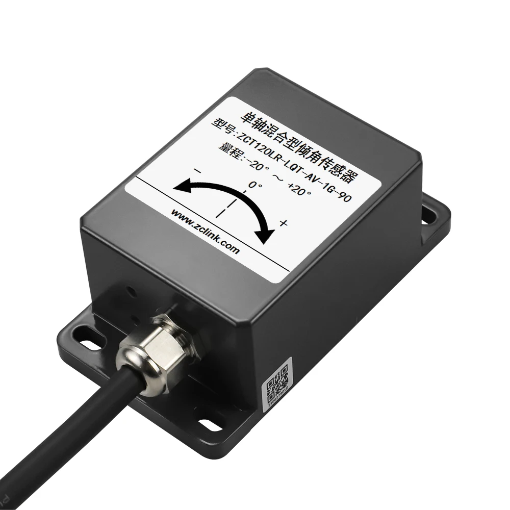 Industrial Inclination Sensor WIKAI Tilt Angle Sensor with Metal Housing for Boom Lift and Heavy Equipment