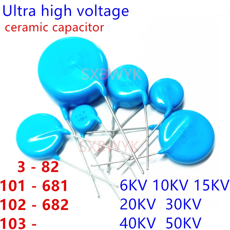 Ultra high voltage ceramic capacitor 6 10 15 20 30 40 50KV 15 18 39 51 56 82 101221 331 471 681 102 222 332 472 682 103 K M PF