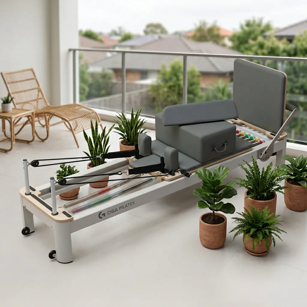 

DEREN Home Pilates Reformer Yoga Fitness Equipment Durable Adjustable Portable Stable Body Balanced Aluminum Alloy
