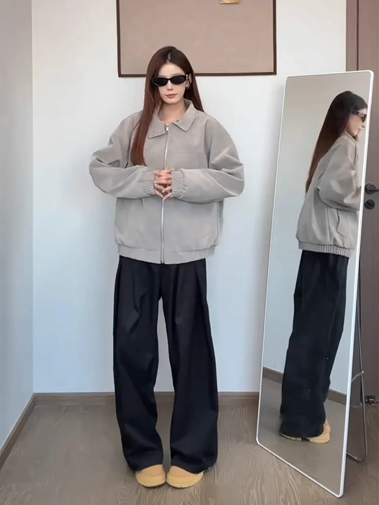 Giacca Americana con Colletto Rialzato in Pelle PU e Cotone, Cappotto Invernale da Uomo Foderato, Caldo e Alla Moda per Motociclisti