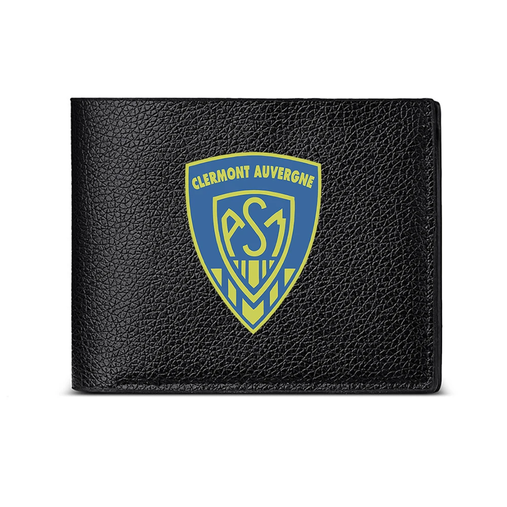 Clermont Auvergne Shield Design Men's Wallet Card Holder Casual Business Fashion Print Style
